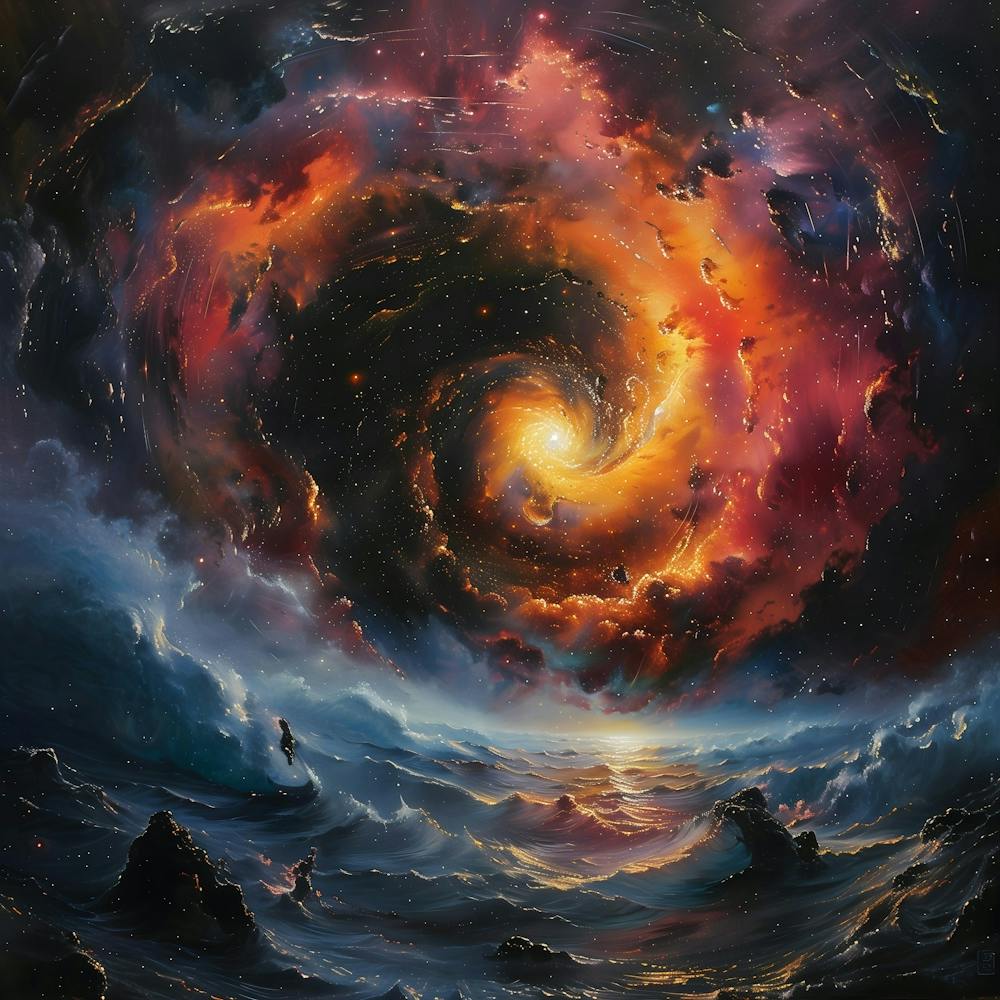 Spiral Galaxy Creation, Impressionism And Surrealism