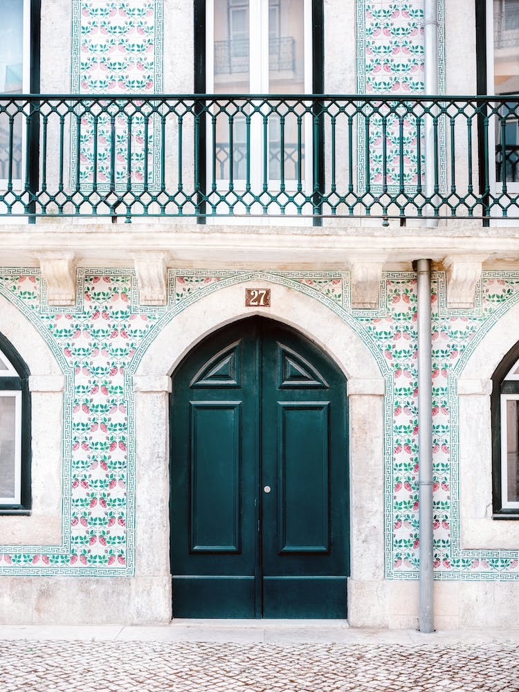 Die grüne Tür Lissabon Portugal