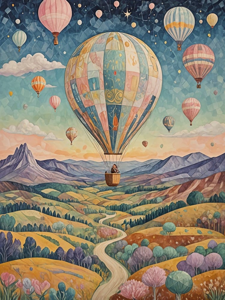 Soaring Hot Air Balloons