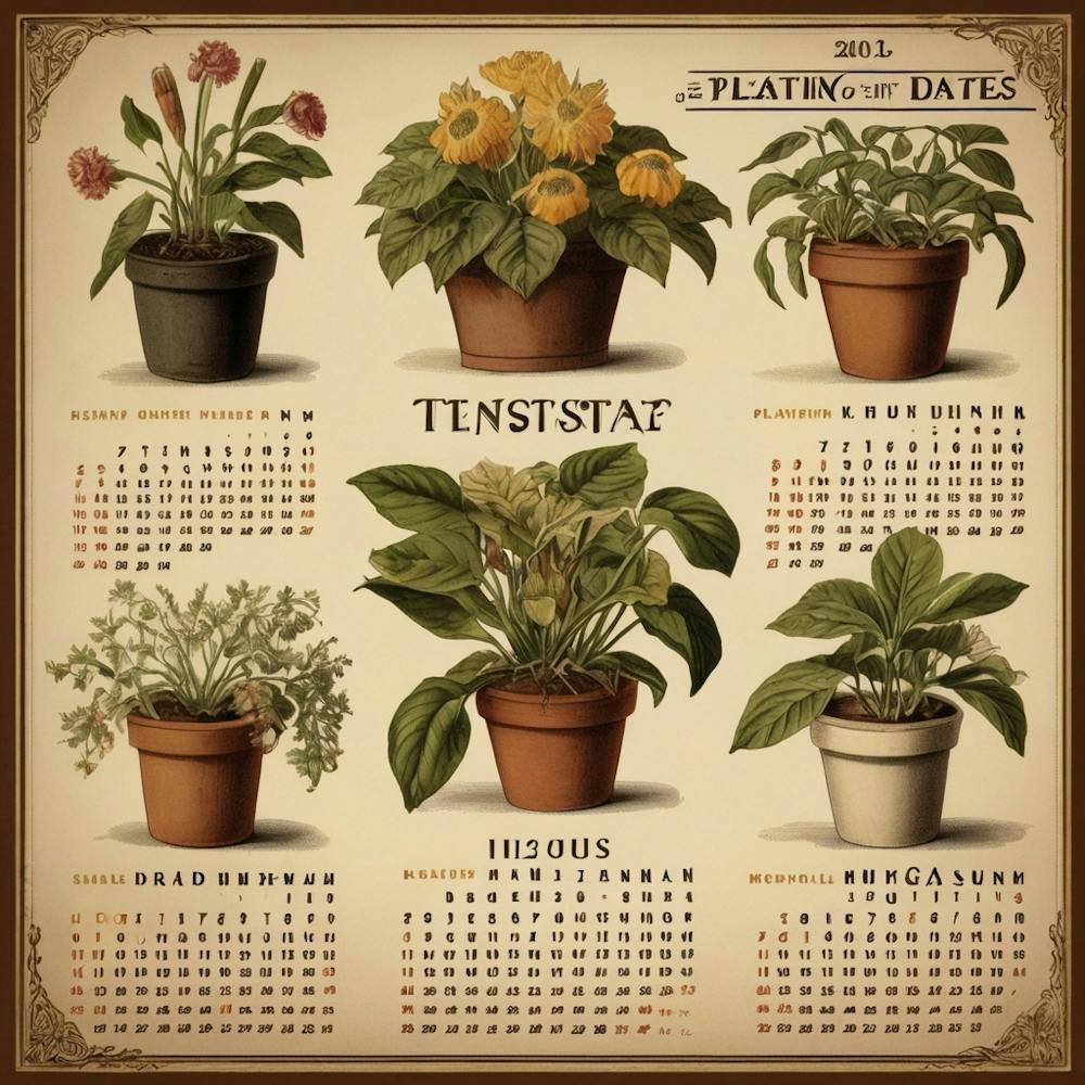 Default Vintage Make A Calendar Of Planting Dates Aesthetic 2