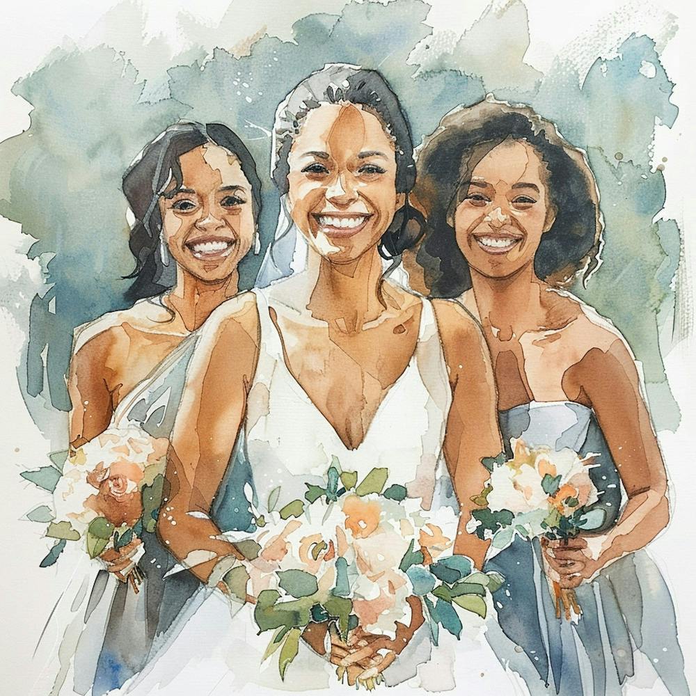 Watercolor Bride And Bridesmaids 1718374991 2