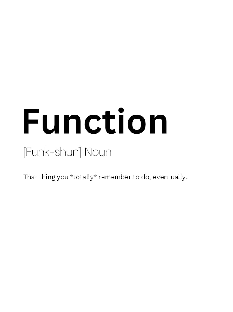 Function Definition Meaning 1