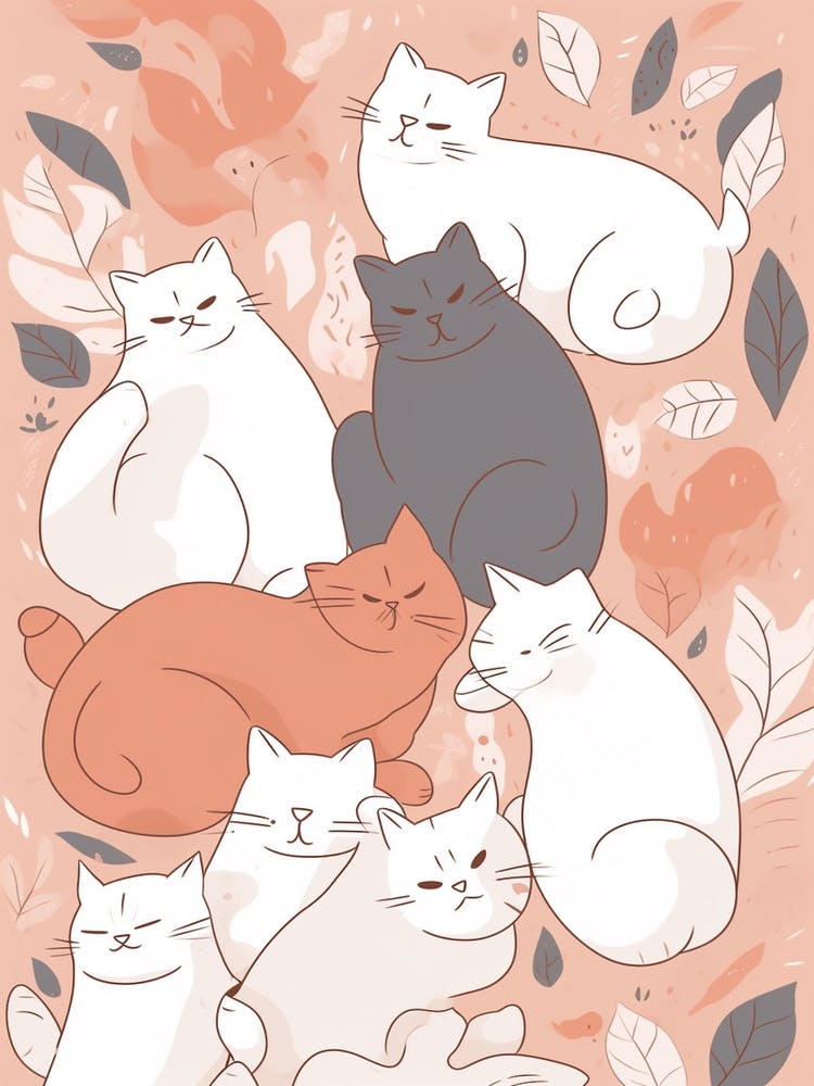 Cats Kawaii Illustration 2