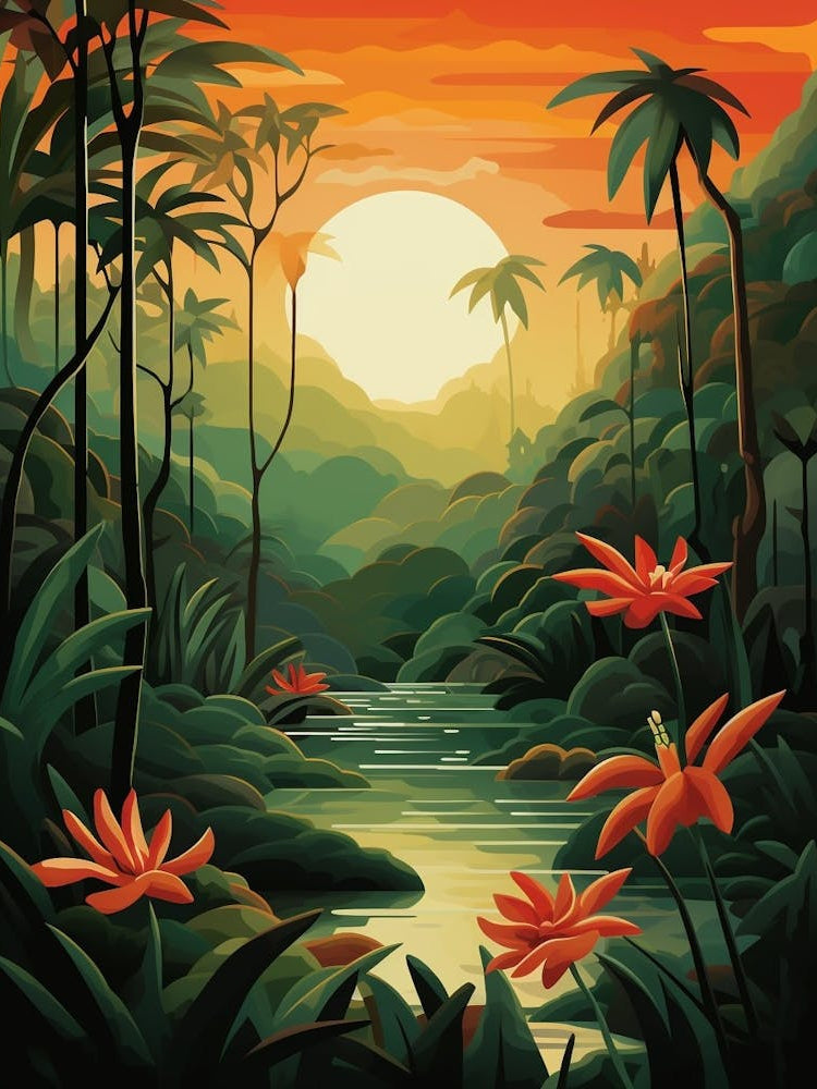 Jungle Abstract Minimalist 9