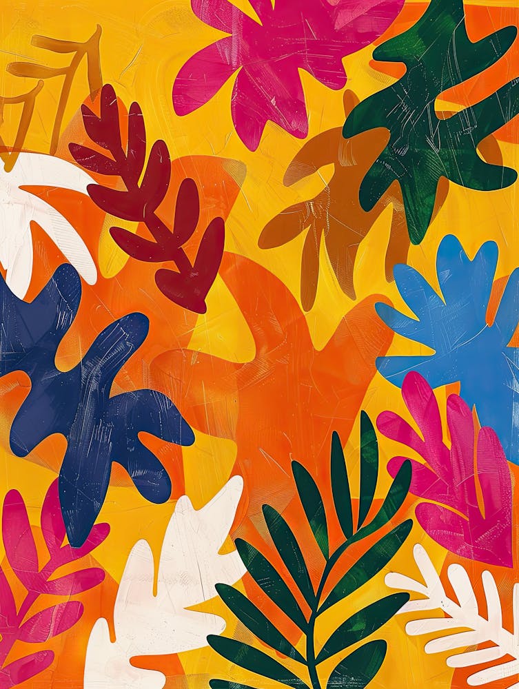 Blooming Sunset Matisse Style