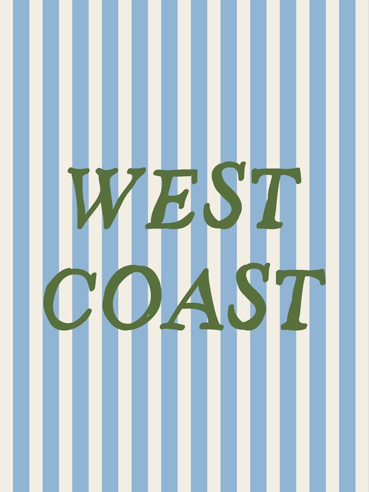 West Coast Striped Poster 1