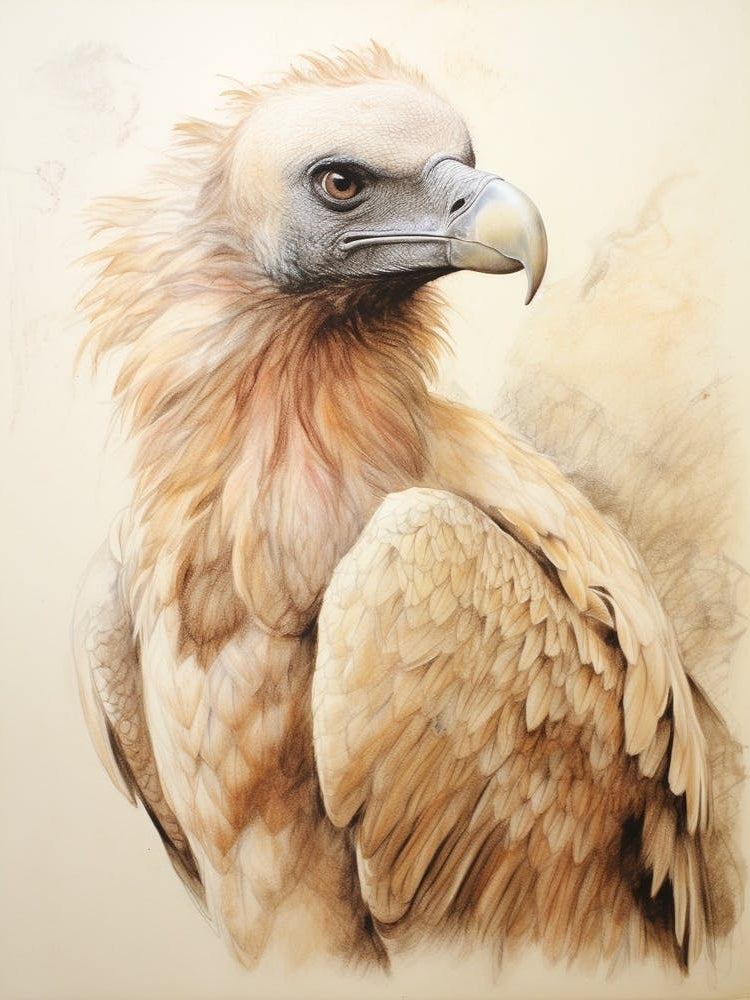 Vintage Bird Drawing Vulture 1