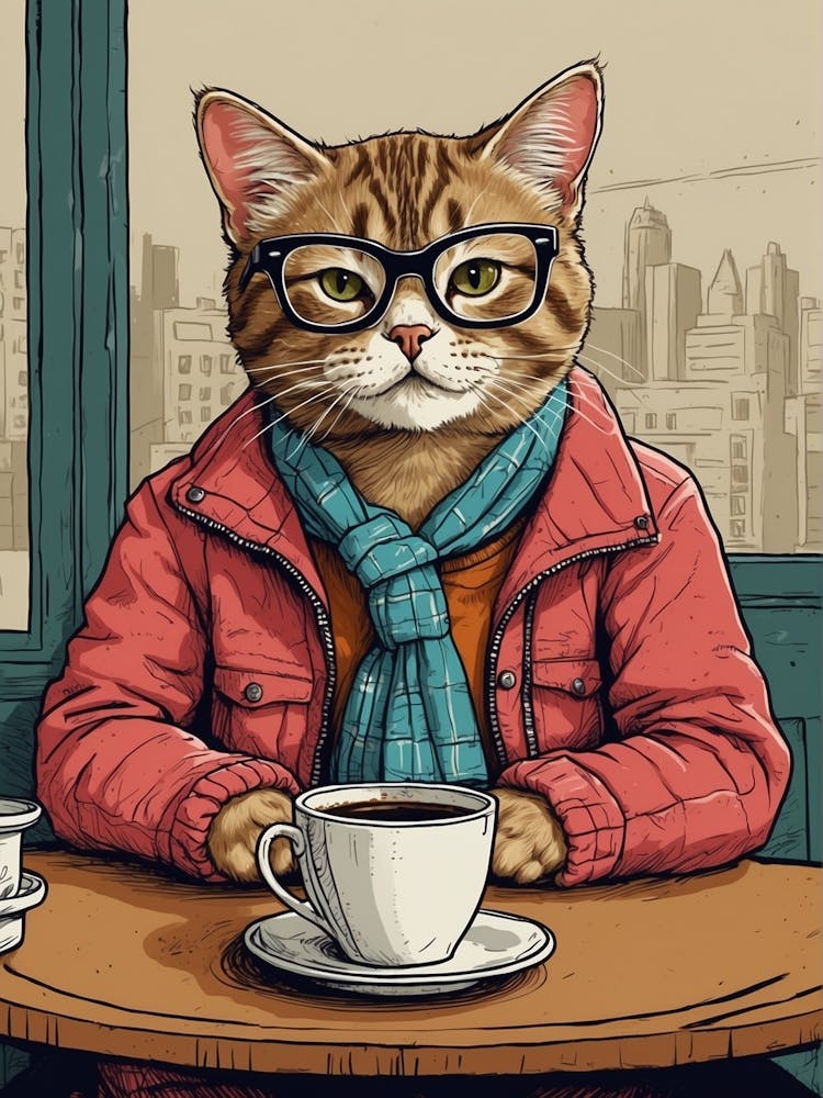 Cat With Glasses