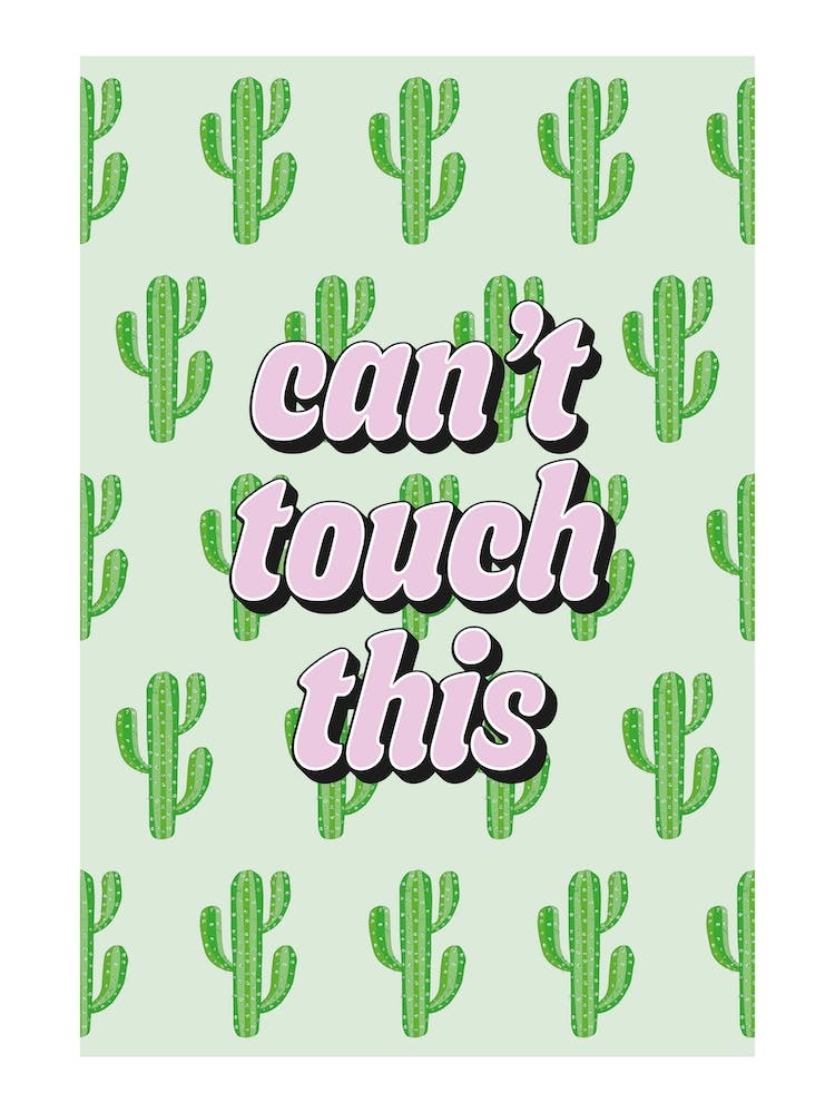 Motif Cactus 'Cant Touch This'