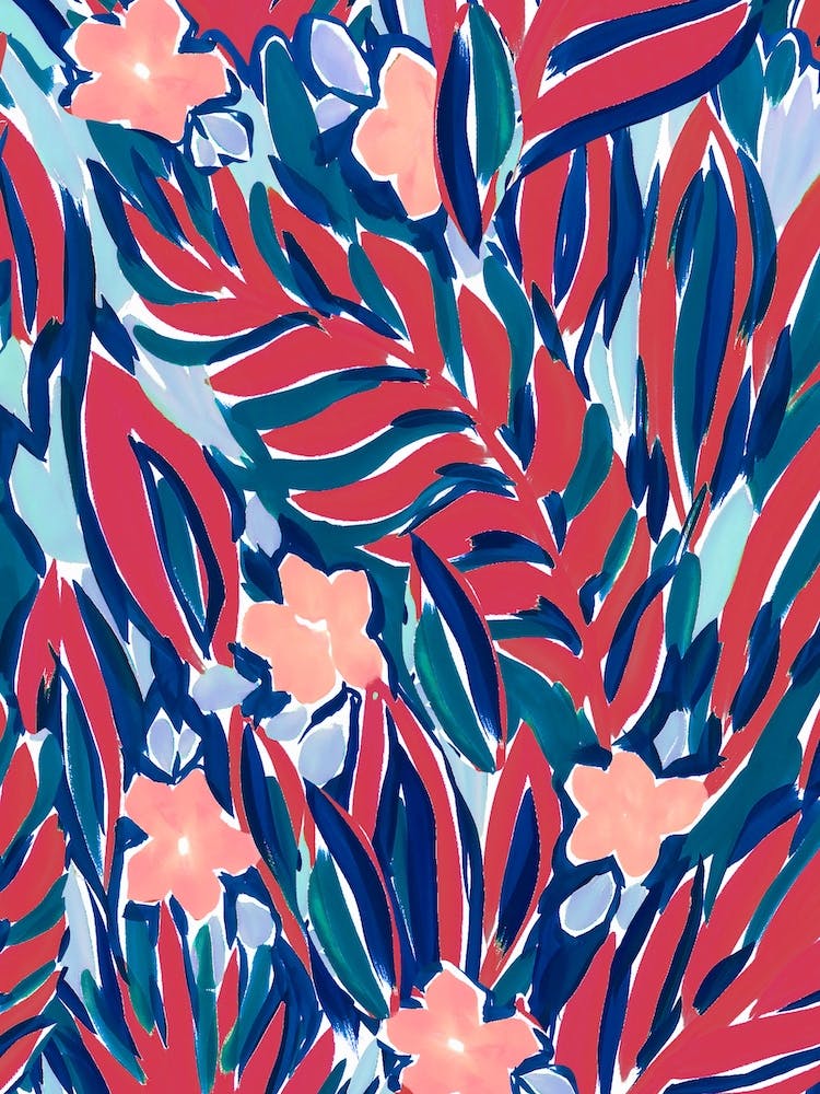 Expressive Canopy Red & Blue