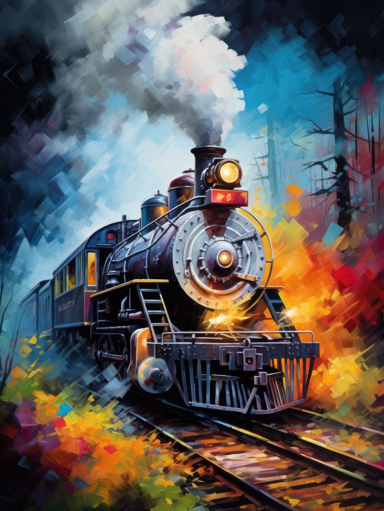 Train On The Tracks