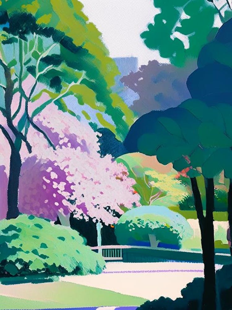 Shinjuku Gyoen National Garden, Japan Abstract Still Life