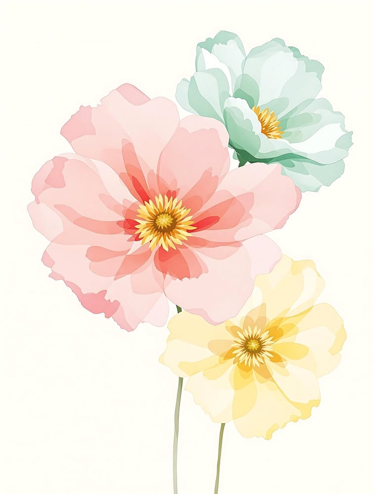 Delicate Blooming Stems in a Neutral Palette