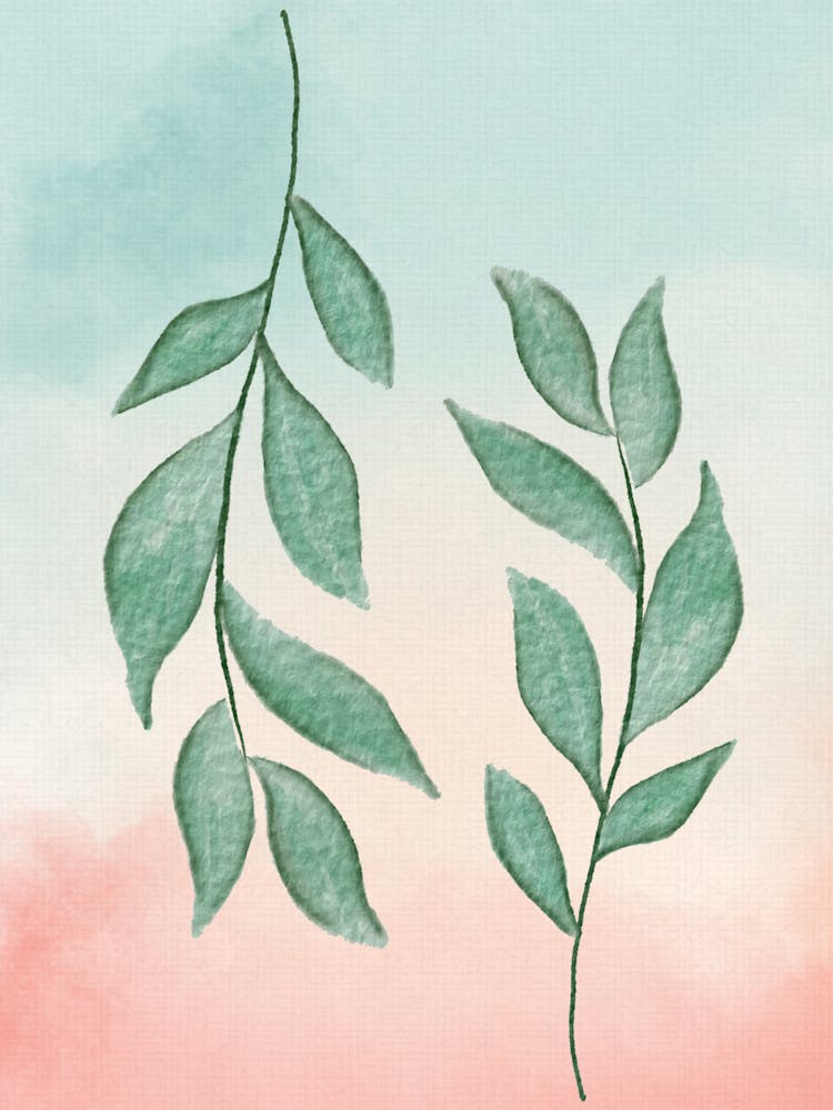 Watercolor Leaves