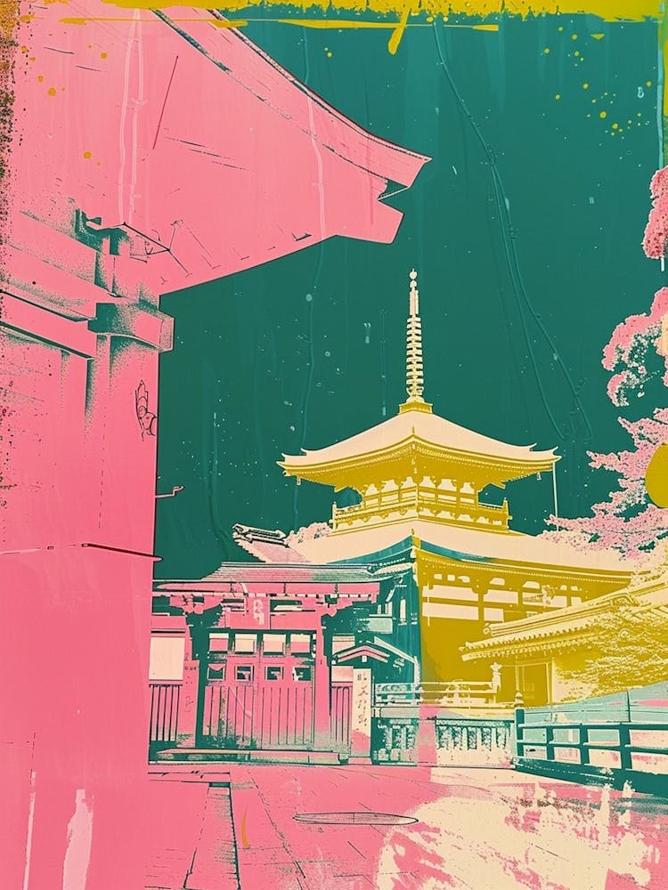 Japan Landscape Retro Silkscreen 2