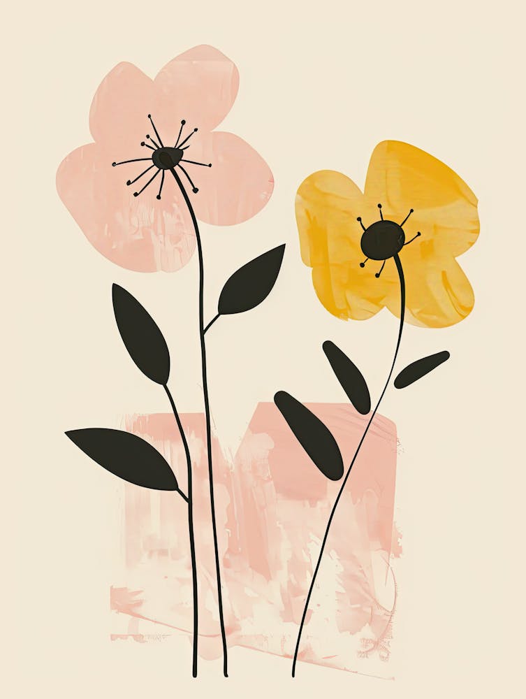 Two Yellow Flowers