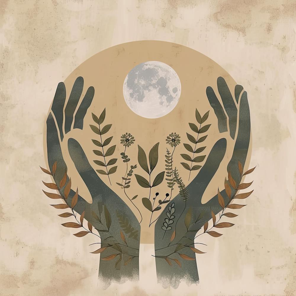 Boho Hand And Moon 7