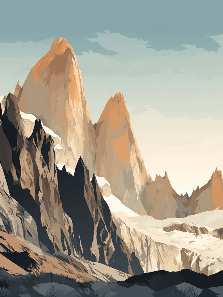 Fitz Roy Trek Argentina 2 Hiking Trail Landscape