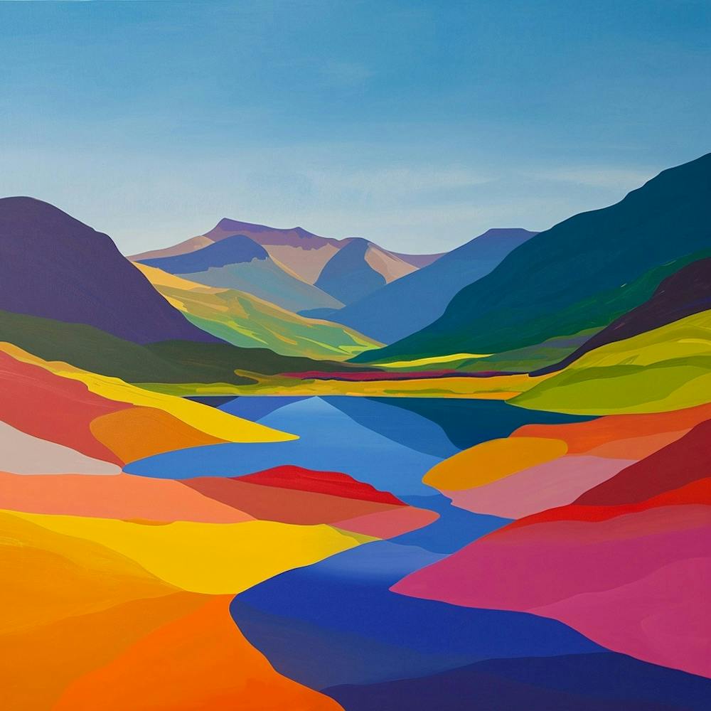 Colourful Abstract Cairngorms National Park Scotland 4