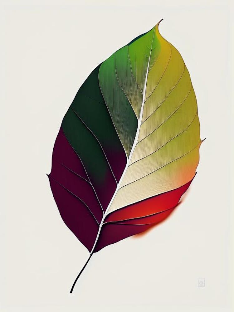 Sycamore Leaf Abstract 6