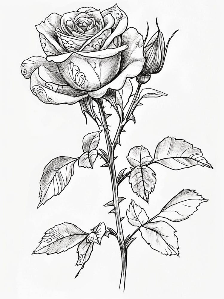 Roses Sketch 61