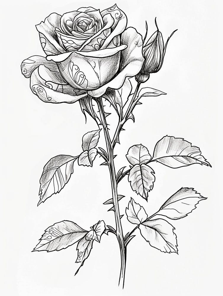 Roses Sketch 61