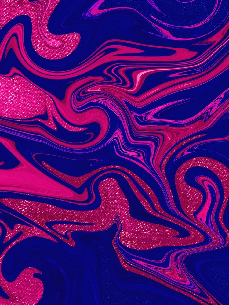 Marble Navy Deep Glitter