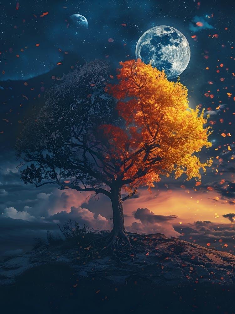 Tree In The Moonlight