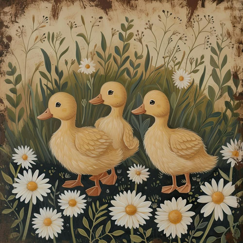 Ducklings Fairycore Painting 6