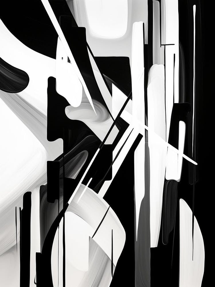 Contrast Abstract Black And White 8