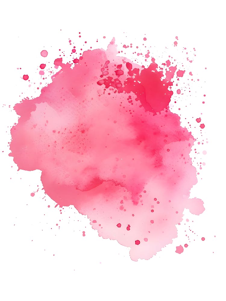 Pink Watercolor Splatter