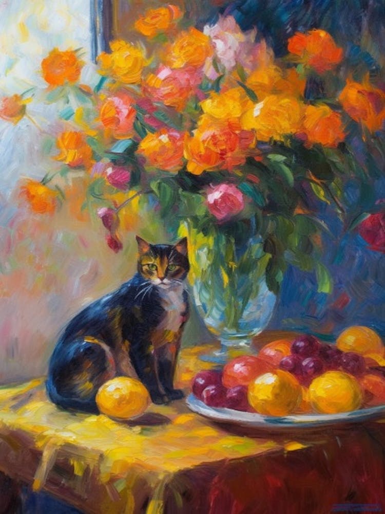 Freesia With A Cat 4