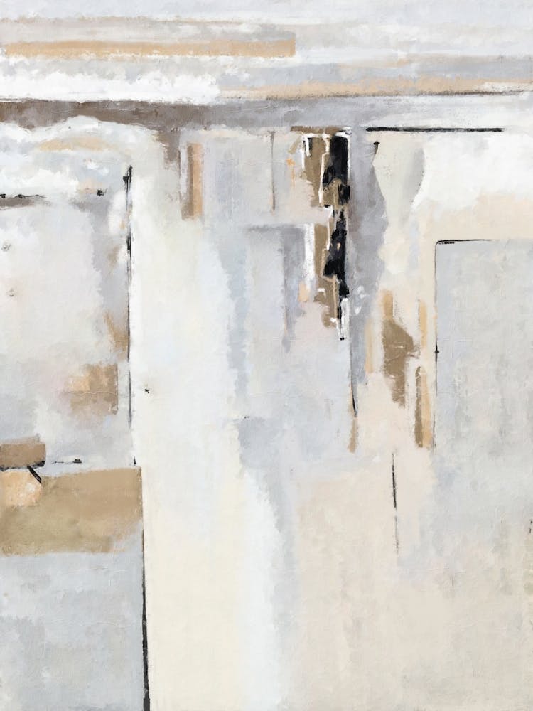 Beige Gray Modern Abstract 1