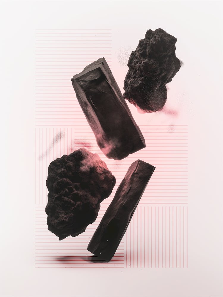 Levitating Rocks Linear Background