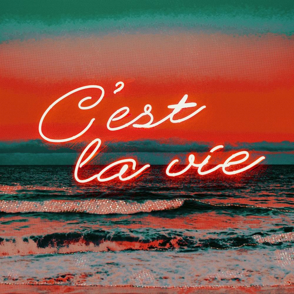 C'est La Vie Orange Square