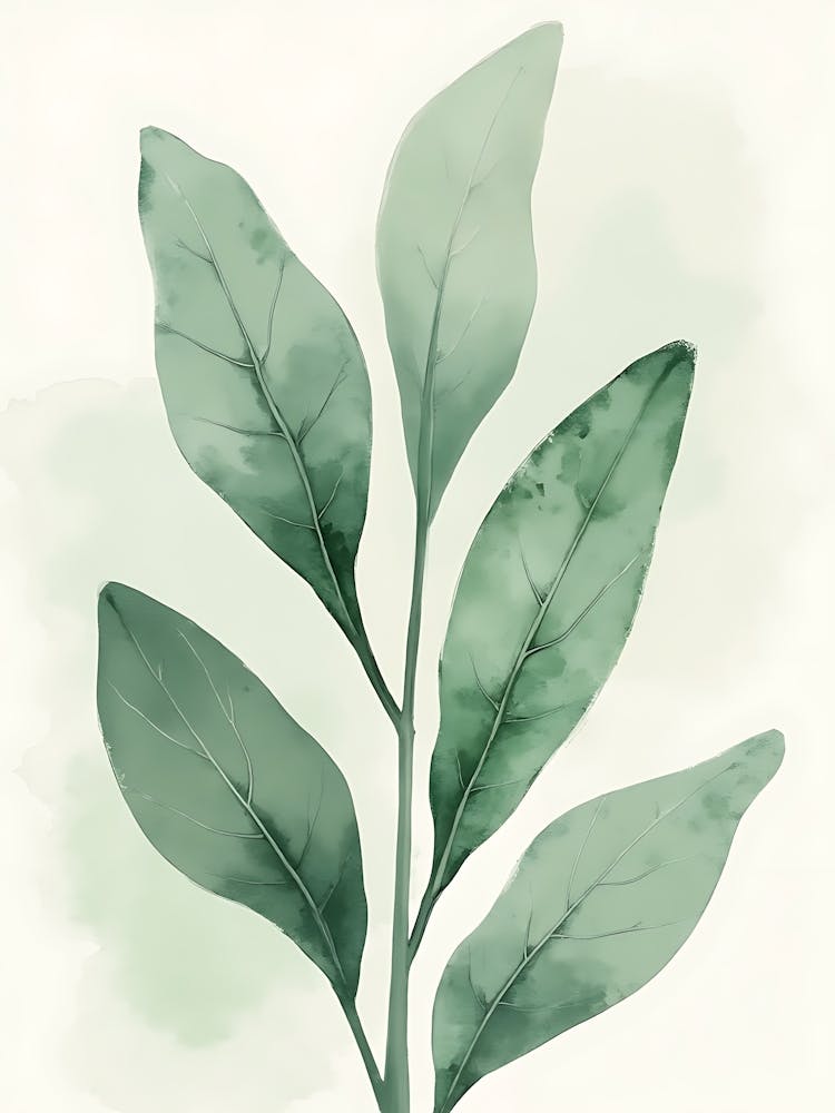 Delicate Sage Petal Overlay