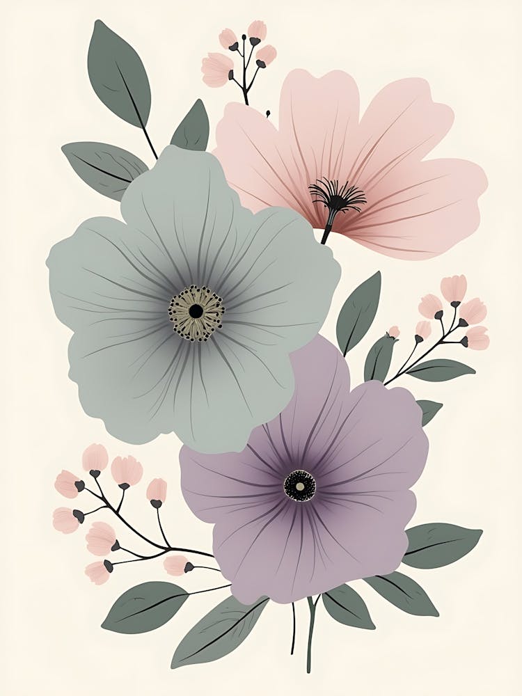 Design Floral Minimaliste Scandinave