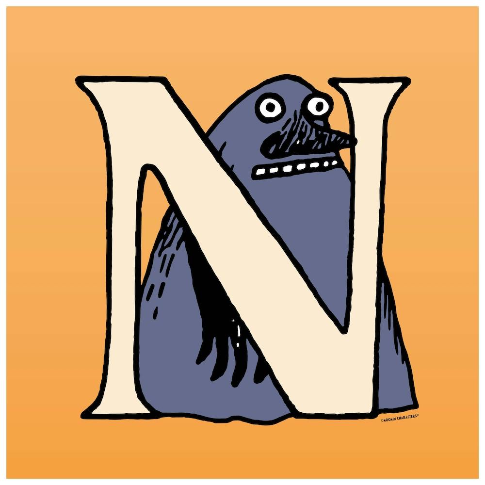 Moomin Collection Alphabet Letter N