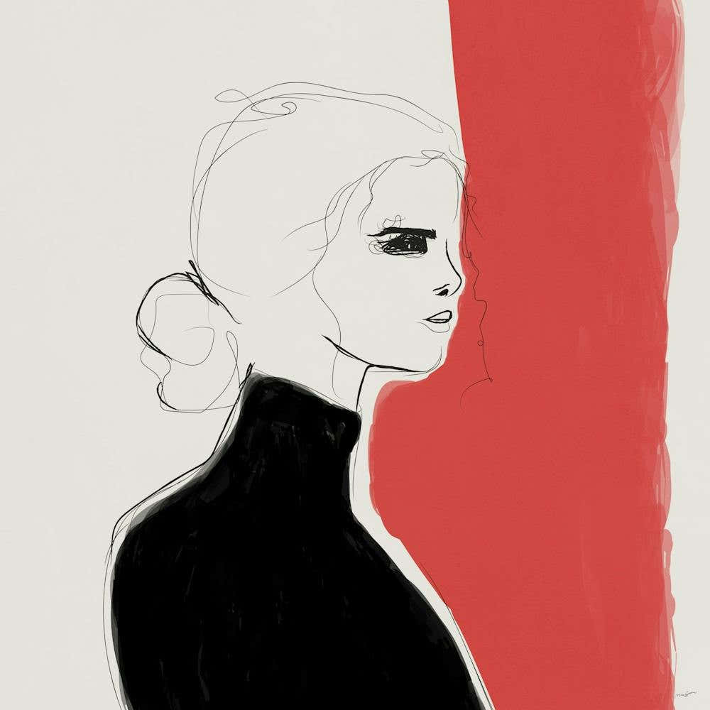 Fashion Girl in Black 2