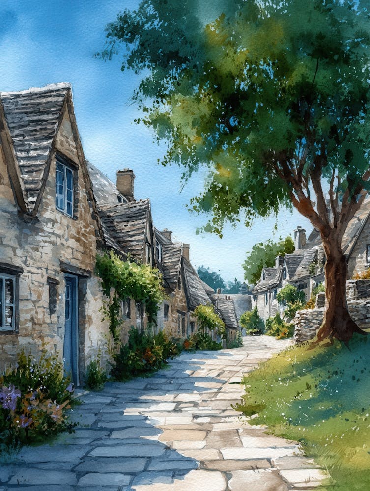 Aihrgdesign Isolated Watercolor Painting Of Countryside Lands 9840b594 Bfb9 4143 B0e9 6fb70fd5ca47 3