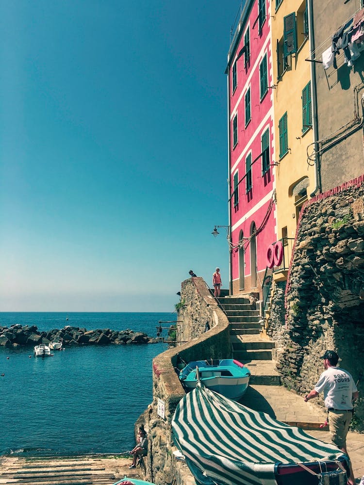 Cinque Terre Italy Houses At The Sea