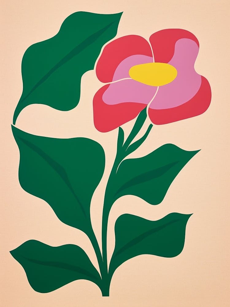 Cut Out Style Flower Art Calla Lily 2