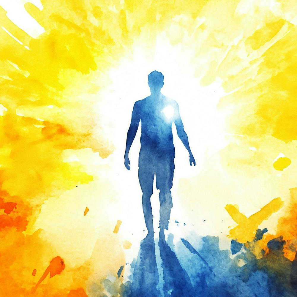 Man Walking In The Sun