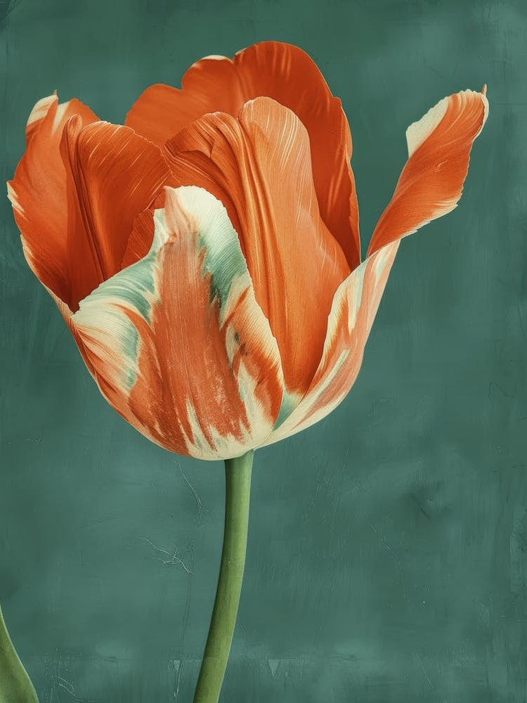 Orange Tulip 3