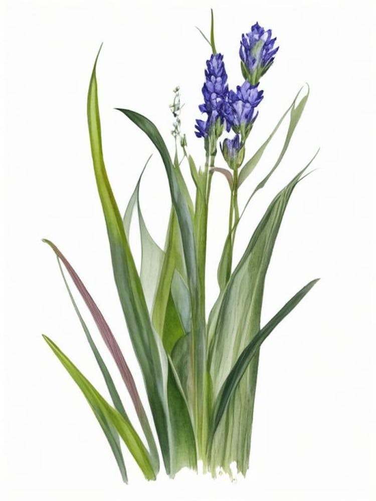 Pickerel Weed Wildflower Watercolour 2