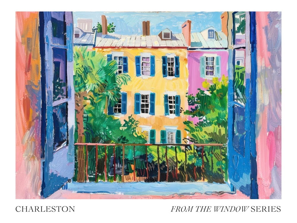 Charleston From The Window Series Poster Painting 2