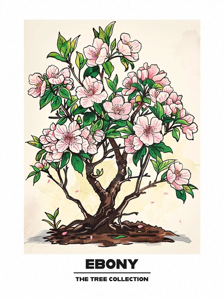 Ebony Tree Storybook Illustration 4 Poster