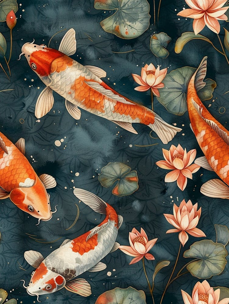 Aquarell Koi 41