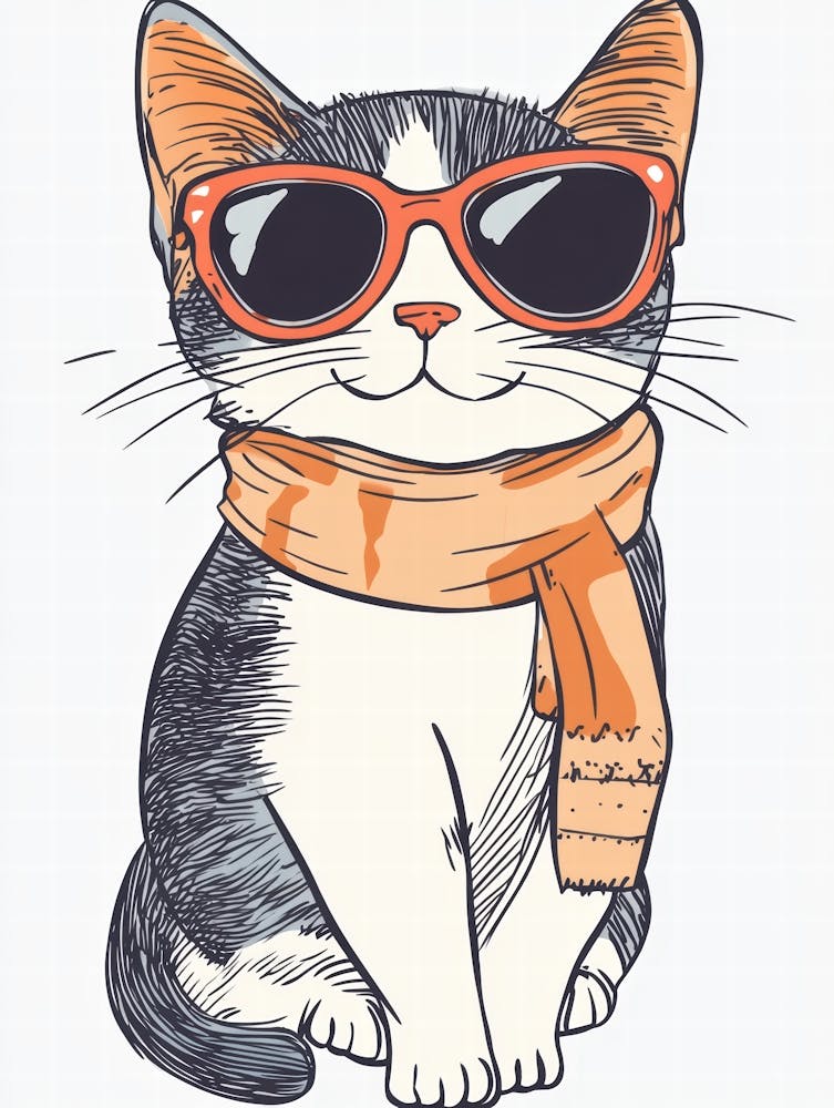 Cat In Sunglasses 17