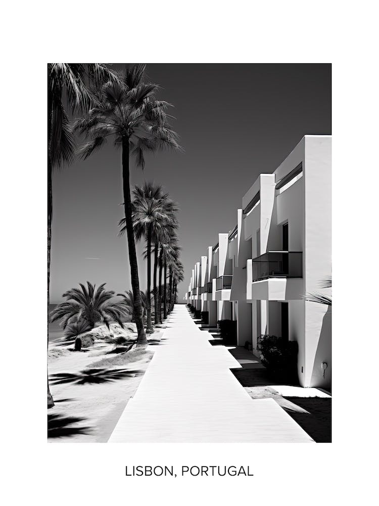 Poster Of Marbella, Spain, Photography In Black And White 4